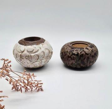 PTMD Waxinelichthouders - Set van 2 beschikbaar voor biedingen