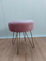Roze velvet krukje - nieuw, Huis en Inrichting, Krukjes, Ophalen, Nieuw, Hout