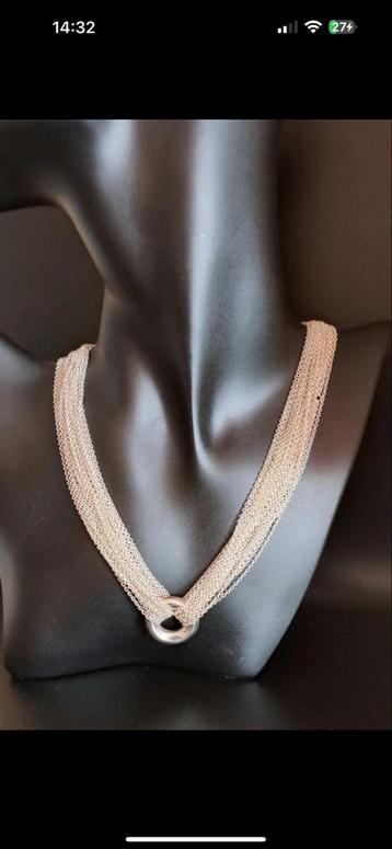 Tiffany & Co Stijl Zilveren Ketting beschikbaar voor biedingen