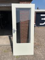 Opdekdeur (linksdraaiend) met glas, Doe-het-zelf en Verbouw, Deuren en Horren, Ophalen, 80 tot 100 cm, Binnendeur, 200 tot 215 cm