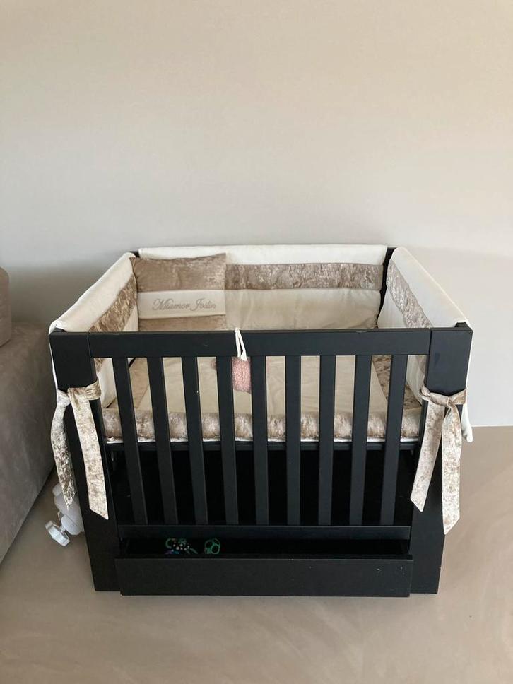 Baby box mat zwart met lade, Kinderen en Baby's, Boxen, Gebruikt, Vierkant, Lade, Ophalen