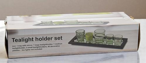 Theelicht set, Huis en Inrichting, Woonaccessoires | Kandelaars en Kaarsen, Nieuw, Kandelaar, Minder dan 25 cm, Overige materialen