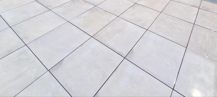 Keramische terrastegel 60x60x4cm betonlook (ca. 18m2), Doe-het-zelf en Verbouw, Tegels, Nieuw, Vloertegels, Keramiek, 60 cm of meer