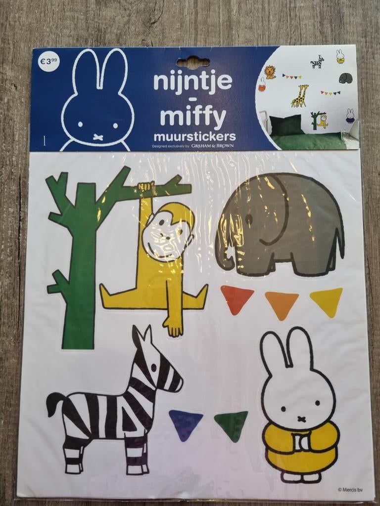Nijntje Miffy Muurstickers - Nieuw in Verpakking, Ophalen of Verzenden, Nieuw, Wanddecoratie