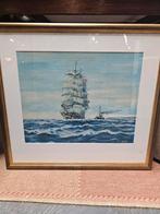 Schilderij van een zeilschip