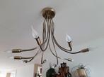 Hanglamp/plafondlamp/kroonluchter RVS, 8 flexibele armen, Ophalen of Verzenden, Metaal, Zo goed als nieuw