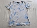 Blauw met wit tie dye t-shirt maat L Promiss, Kleding | Dames, T-shirts, Gedragen, Blauw, Maat 42/44 (L), Ophalen of Verzenden