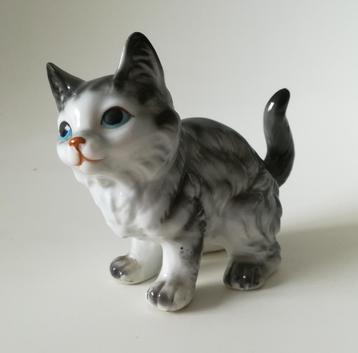Vintage Porseleinen Kat Japan 1970s beschikbaar voor biedingen