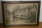 Litho HERMAN HEUFF Oud Den Haag Wyd en Zyd gesigneerd, Ophalen