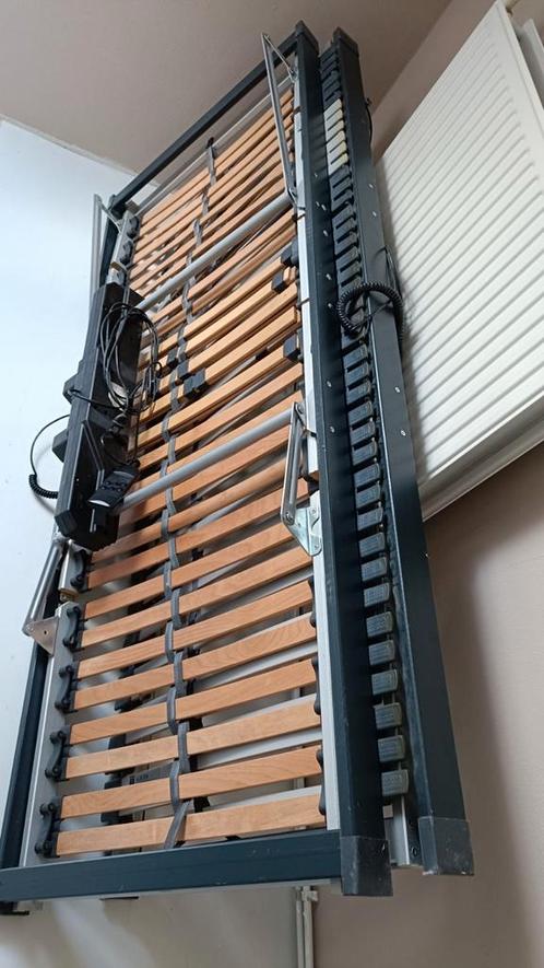Bossflex electrische lattenbodems, Huis en Inrichting, Slaapkamer | Matrassen en Bedbodems, Zo goed als nieuw, 200 cm, Eenpersoons
