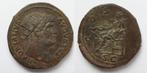 Romeinse munt Hadrianus Dupondius - COS III SC/ Salus, snake, Ophalen of Verzenden, Overige landen, Losse munt
