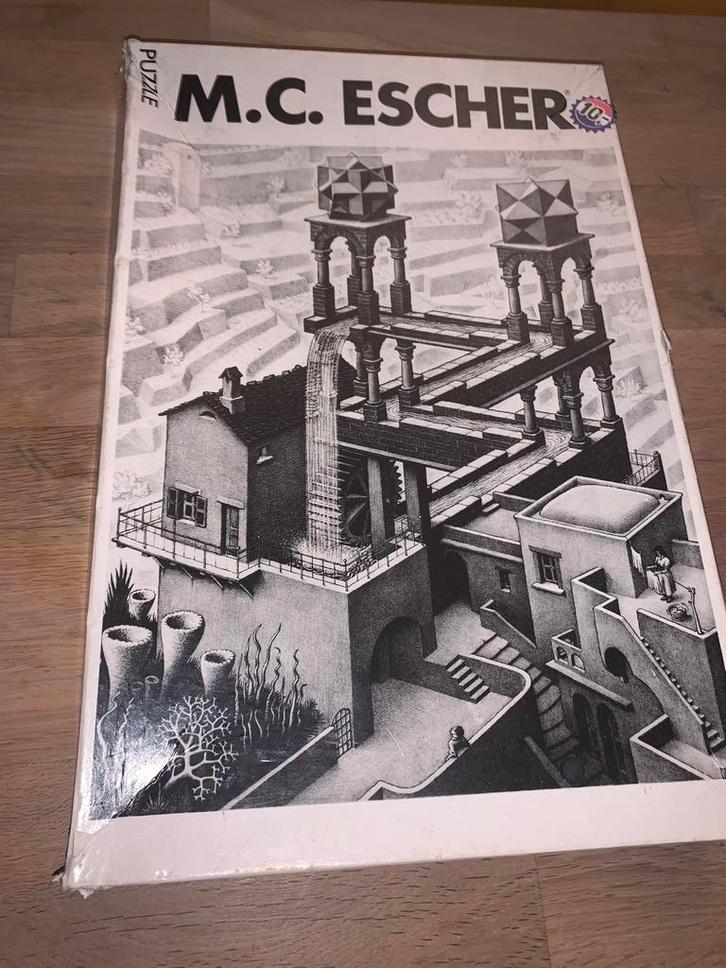 M.C. Escher Puzzel - Unieke Uitdaging!, Hobby en Vrije tijd, Denksport en Puzzels, Gebruikt, Legpuzzel, 500 t/m 1500 stukjes, Ophalen of Verzenden