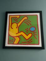 Keith Haring poster ingelijst, Verzamelen, Ophalen, Met lijst, Deurposter of groter, Vierkant