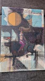 Schilderij 1963 Lady Godiva - jaren 60 / mid century, Ophalen of Verzenden
