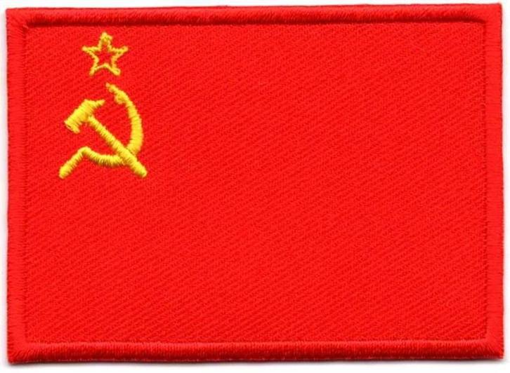 Sovjet-Unie CCCP vlag stoffen opstrijk patch embleem #1, Verzamelen, Kleding en Patronen, Nieuw, Shirt, Ophalen of Verzenden
