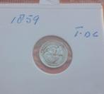 5 cent FDC Willem III 1859, Koning Willem III, Zilver, Ophalen of Verzenden, Losse munt