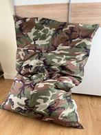 Zitzak Legerprint sit en joy voor stoere jongens kamer!, Huis en Inrichting, Zitzakken, Ophalen, Zo goed als nieuw, Groen, Zitzak
