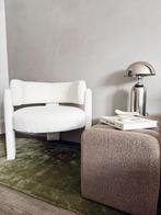 Fauteuil chenille off white, Huis en Inrichting, Fauteuils, Ophalen, Minder dan 75 cm, Nieuw, 75 tot 100 cm