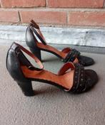 Manfield leren hakken maat 37, Pumps, Zwart, Ophalen of Verzenden, Manfield
