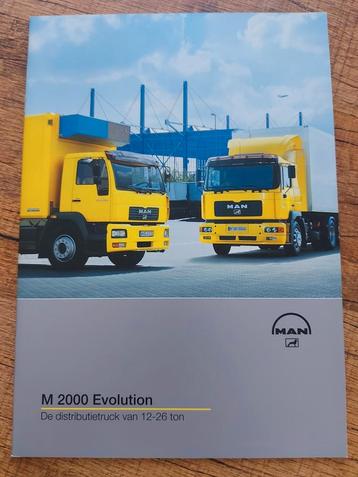 keurige MAN M 2000 evolution vrachtwagen folder  beschikbaar voor biedingen