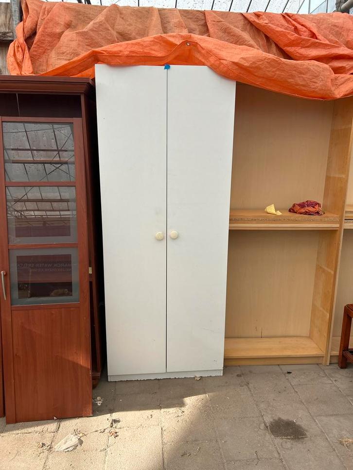 Witte Linnenkast / Opbergkast, Huis en Inrichting, Kasten | Kledingkasten, Gebruikt, 150 tot 200 cm, 50 tot 100 cm, 50 tot 75 cm