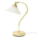 Ikea messing bureaulamp met kap van melkglas jaren 70, Gebruikt, Ophalen