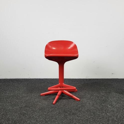 Kartell Spoon Barkruk Rood, Huis en Inrichting, Barkrukken, Gebruikt, Kunststof, 1 kruk, In hoogte verstelbaar, Ophalen