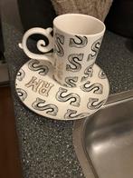 Sint set mok en gebaksbord riviera maison, Huis en Inrichting, Overige kleuren, Ophalen of Verzenden, Minder dan 50 cm, Glas