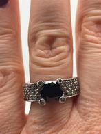 A297 Prachtige zilveren Ti Sento ring maat 18,5, Sieraden, Tassen en Uiterlijk, Ringen, 18 tot 19, Ophalen of Verzenden, X, Met edelsteen