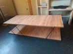 Moderne Koffietafel met Onderblad, Gebruikt, Ophalen of Verzenden, Metaal, Minder dan 50 cm