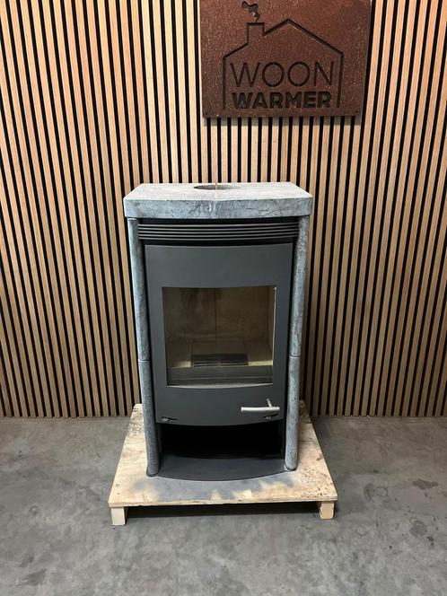25036 Houtkachel met speksteen 🔥gkt Alosa 9kw, Huis en Inrichting, Kachels, Gebruikt, Vrijstaand, Houtkachel, Hout, Ophalen