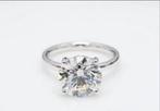 Diamant ring witgoud “ 750” 6.01 carat, Wit, Nieuw, Ophalen of Verzenden, 17 tot 18