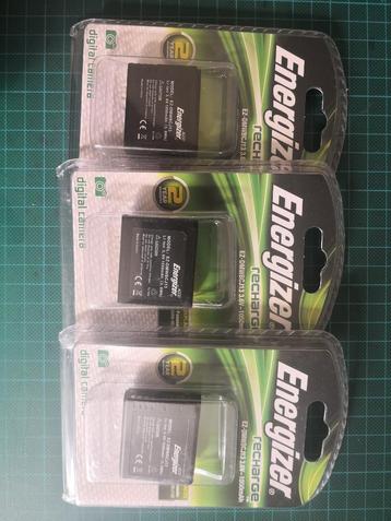 3 X Panasonic Energizer accu batterij foto camera  beschikbaar voor biedingen