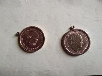 2 gouden tientjes. Willem III 1875 en Wilhelmina 1927 beschikbaar voor biedingen