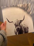 Houten decoratie bizon, Ophalen of Verzenden, Zo goed als nieuw, Schilderij, Minder dan 50 cm