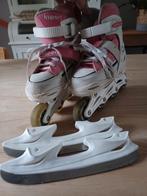 Ksport roze skeelers en schaatsen in 1! 34/37, Ophalen of Verzenden, IJshockeyschaatsen, Nijdam