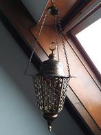 Goudkleurige hanglantaarn in goede staat, Ophalen of Verzenden, Metaal, Oosters, 50 tot 75 cm