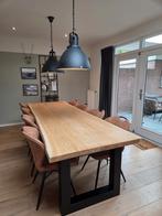 Boomstamtafel - Massief Eiken - 290cm, Huis en Inrichting, Tafels | Eettafels, Ophalen, 200 cm of meer, 50 tot 100 cm, Zo goed als nieuw