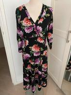 King Louie Jurk met Bloemen - Maat L, Kleding | Dames, Jurken, Zwart, Maat 42/44 (L), Ophalen of Verzenden, Zo goed als nieuw