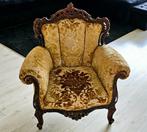 Antiek Barok 3-zit bank + fauteuil, Antiek en Kunst, Antiek | Meubels | Stoelen en Banken, Ophalen