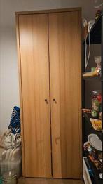Houten kleding/boekenkast, Huis en Inrichting, Kasten | Kledingkasten, Ophalen, Gebruikt, 200 cm of meer, 50 tot 100 cm