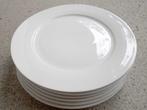6x (8x) Blokker diner eetbord 'White Basics' breedte 27cm p7, Bord(en), Zo goed als nieuw, Ophalen