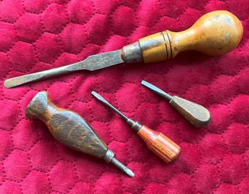 4 oude Engelse tools gereedschap ca. 1900-30 beschikbaar voor biedingen