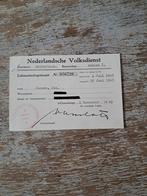 Naf lidmaatschap  kaart, Verzamelen, Militaria | Tweede Wereldoorlog, Ophalen of Verzenden, Nederland, Foto of Poster