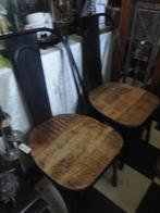 4 stoelen hardhout met metaal, Ophalen, Zwart, Metaal, Vier