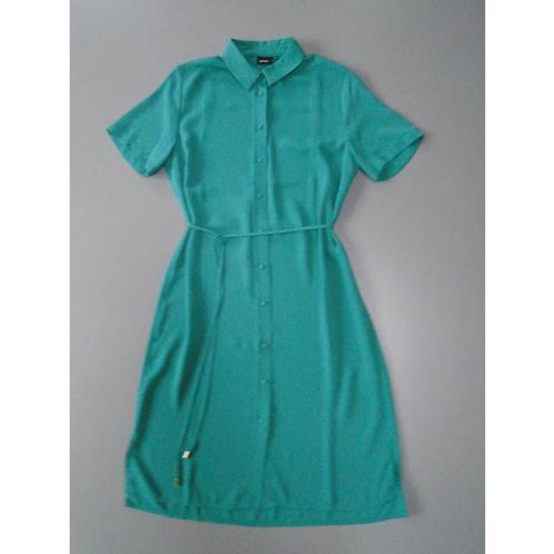 Zeegroene blousejurk maat 38/M nieuwstaat, Kleding | Dames, Jurken, Zo goed als nieuw, Maat 38/40 (M), Groen, Onder de knie, Verzenden