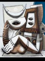 SKEPA "Le Patre Bovin" Schilderij, handgesigneerd, Ophalen of Verzenden