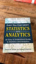 Even you can learn statistics and analytics, Boeken, Studieboeken en Cursussen, Ophalen of Verzenden, Beta, Zo goed als nieuw