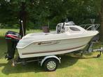 Quicksilver 420 Flamingo| Mercury 40 pk 4-tact EFI, Watersport en Boten, Vis- en Consoleboten, Ophalen, 30 tot 50 pk, 3 tot 6 meter