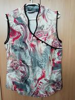 Bijzonder mooi shirt top M/L afgezet met zwart biesje, Maat 38/40 (M), Overige kleuren, Verzenden, Zonder mouw